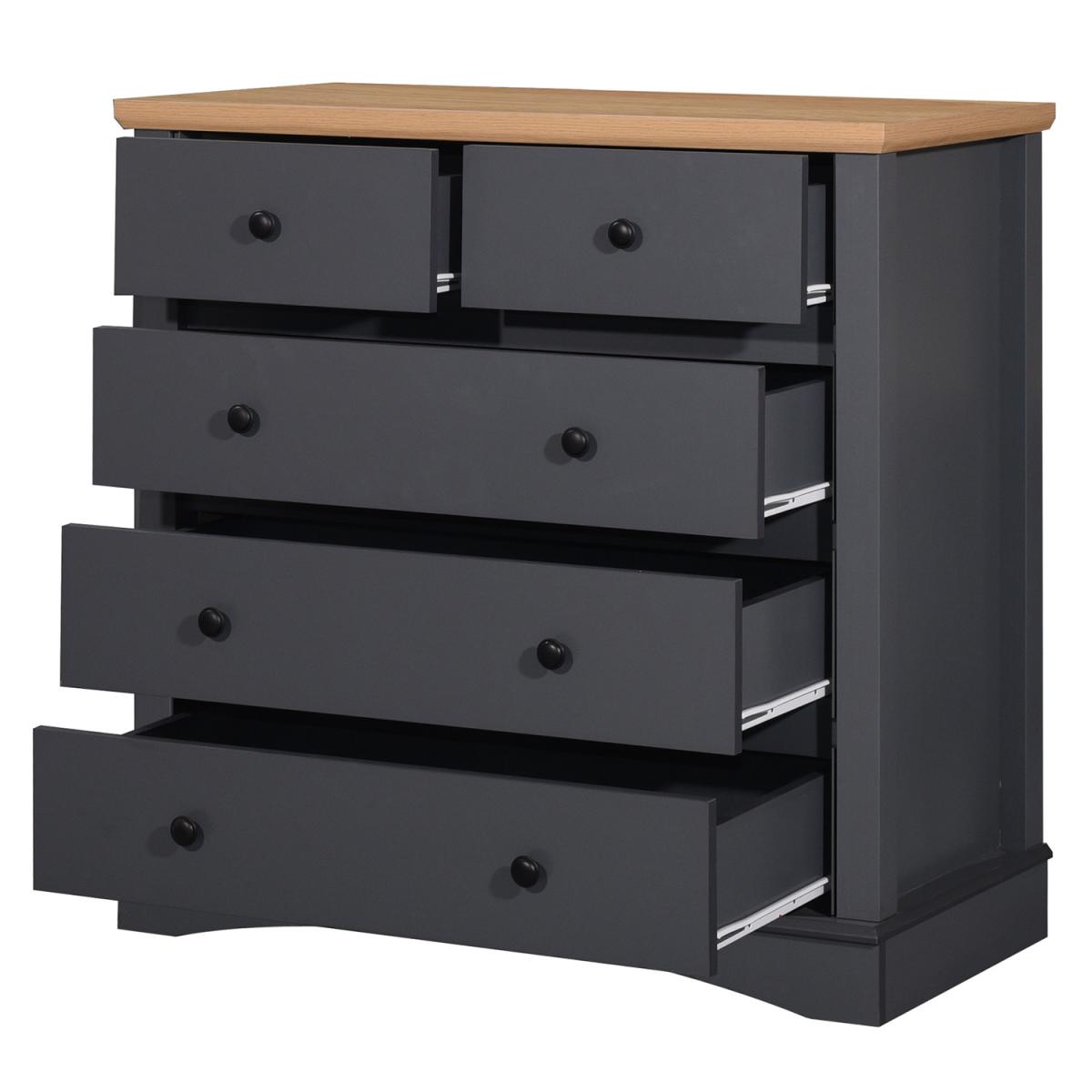 Carden Five Drawer Chest - Dark Grey – image 4