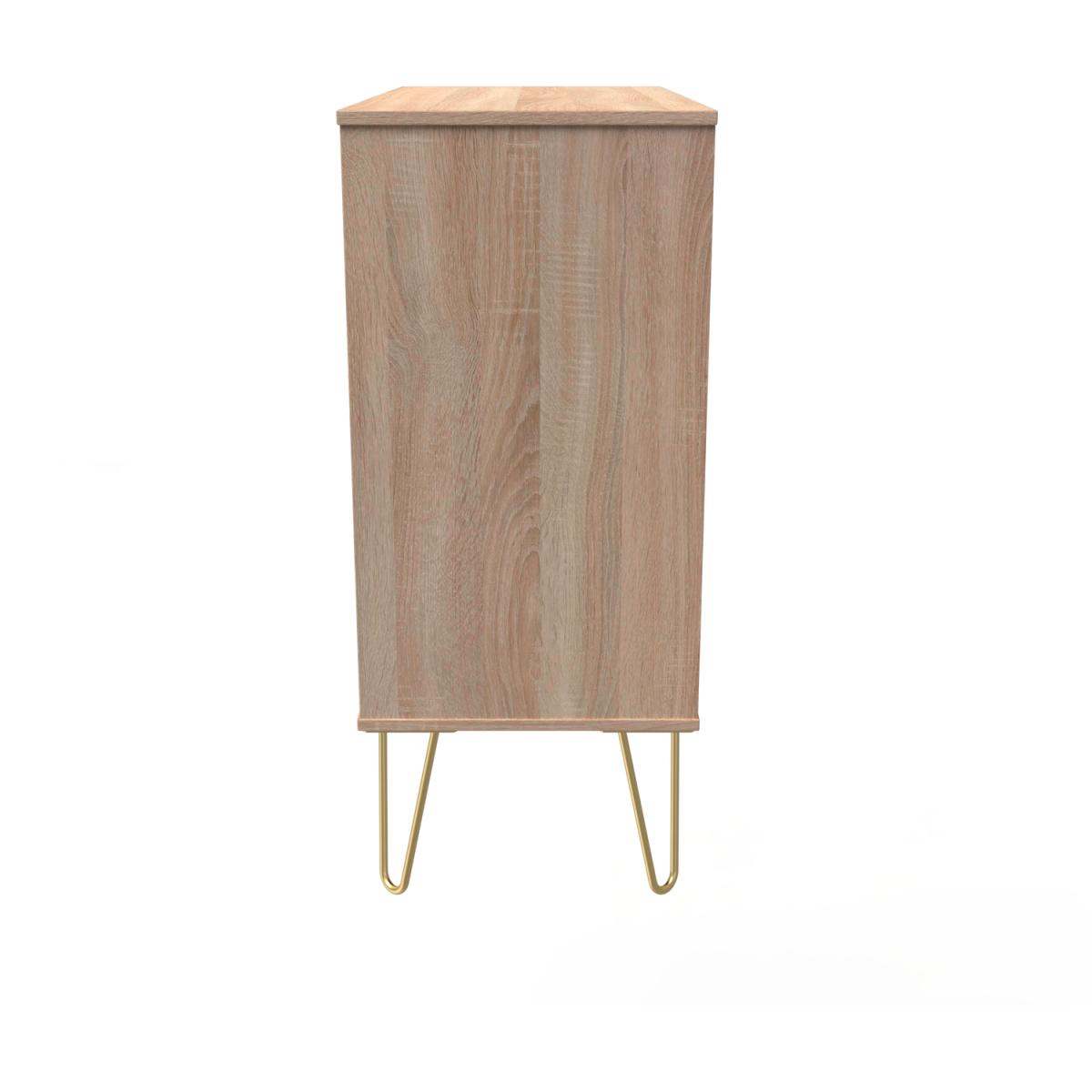 Hong Kong Ready Assembled 4 Drawer Chest - Jigsaw Bardolino & Bardolino Oak – image 2
