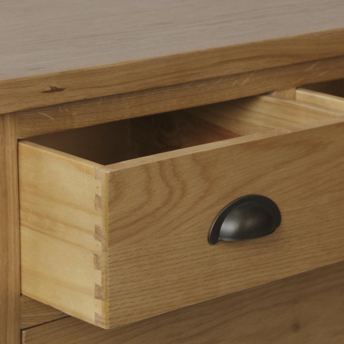 Cambridge 2 Over 3 Drawer Chest - Rustic Oak – image 5