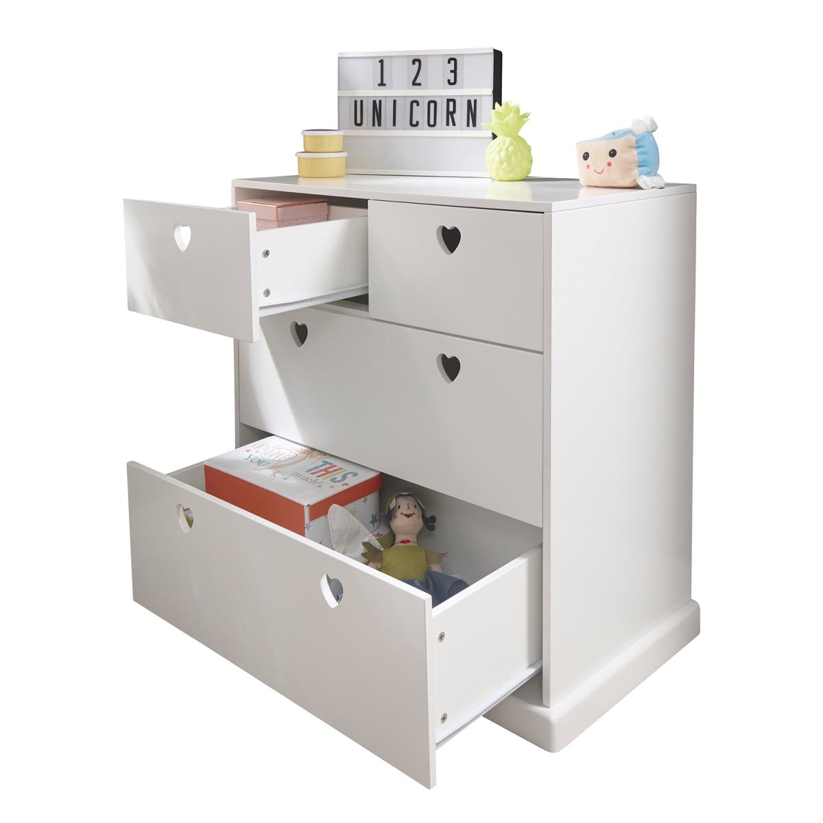Little Hearts 2 + 2 Chest - White – image 5