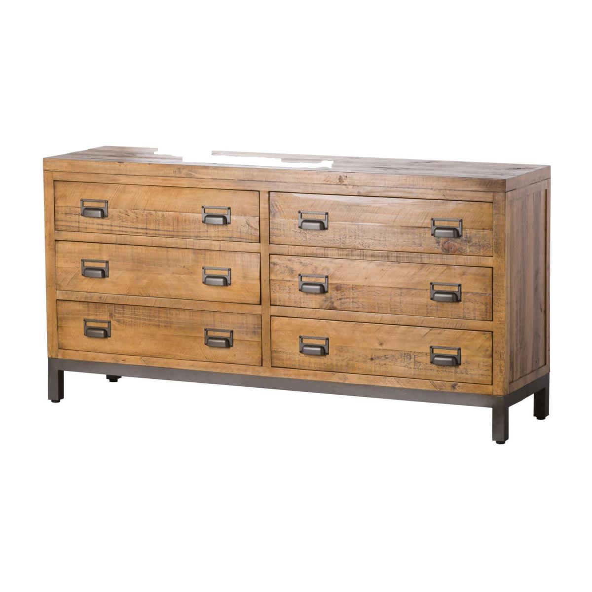 Draftsman Collection Six Drawer Chest - Brown