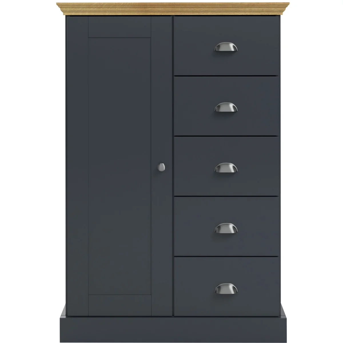 Motala Chest 1D5DR AnthraOak - Anthracite/Oak – image 4