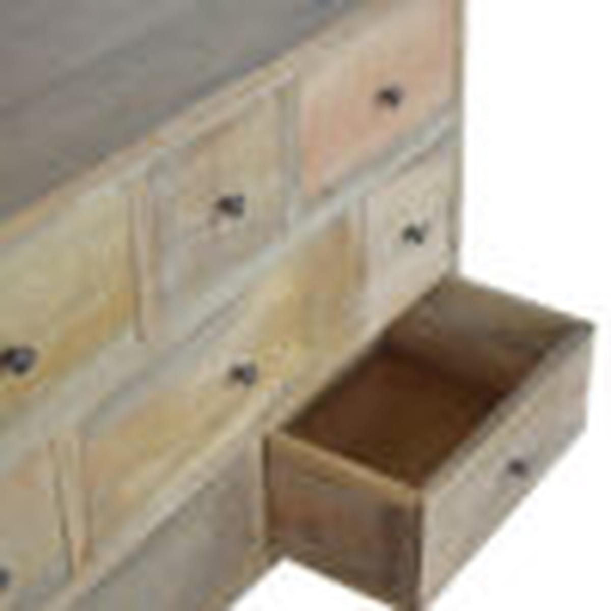 8-Drawer Chest Of Drawers Natural Oak Finish - Brown – image 5