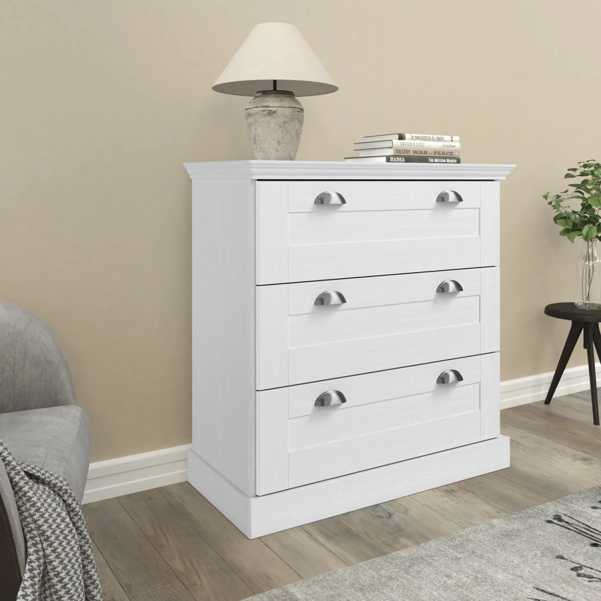 Motala Chest 3DR White - White – image 2