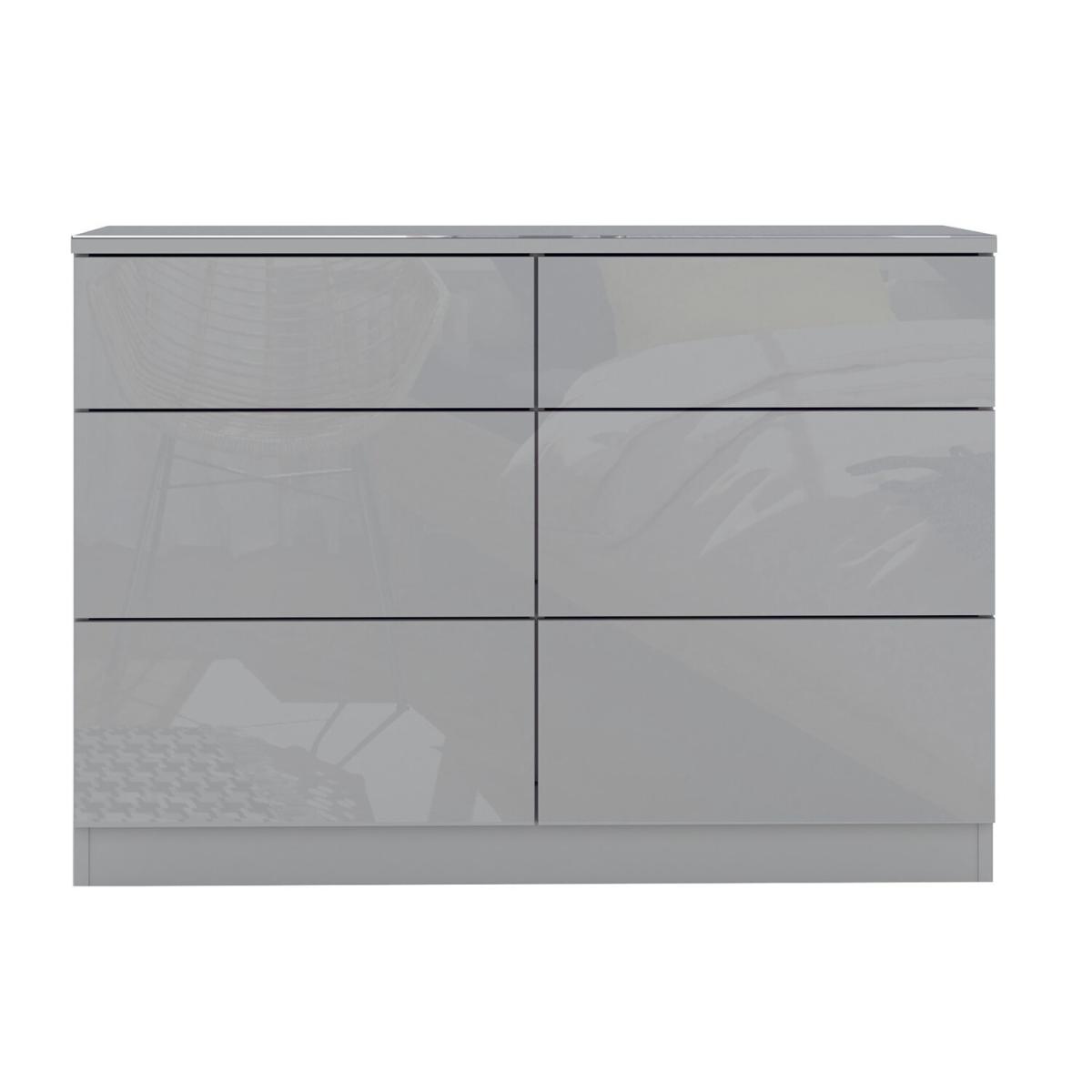 Shard 6 Drawer Chest - Grey – image 4