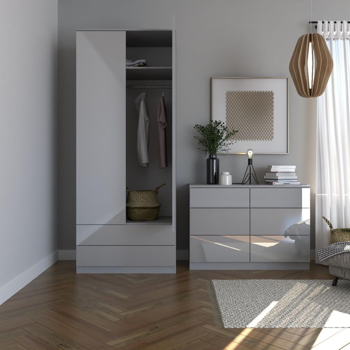 Shard 6 Drawer Chest - Grey – image 6