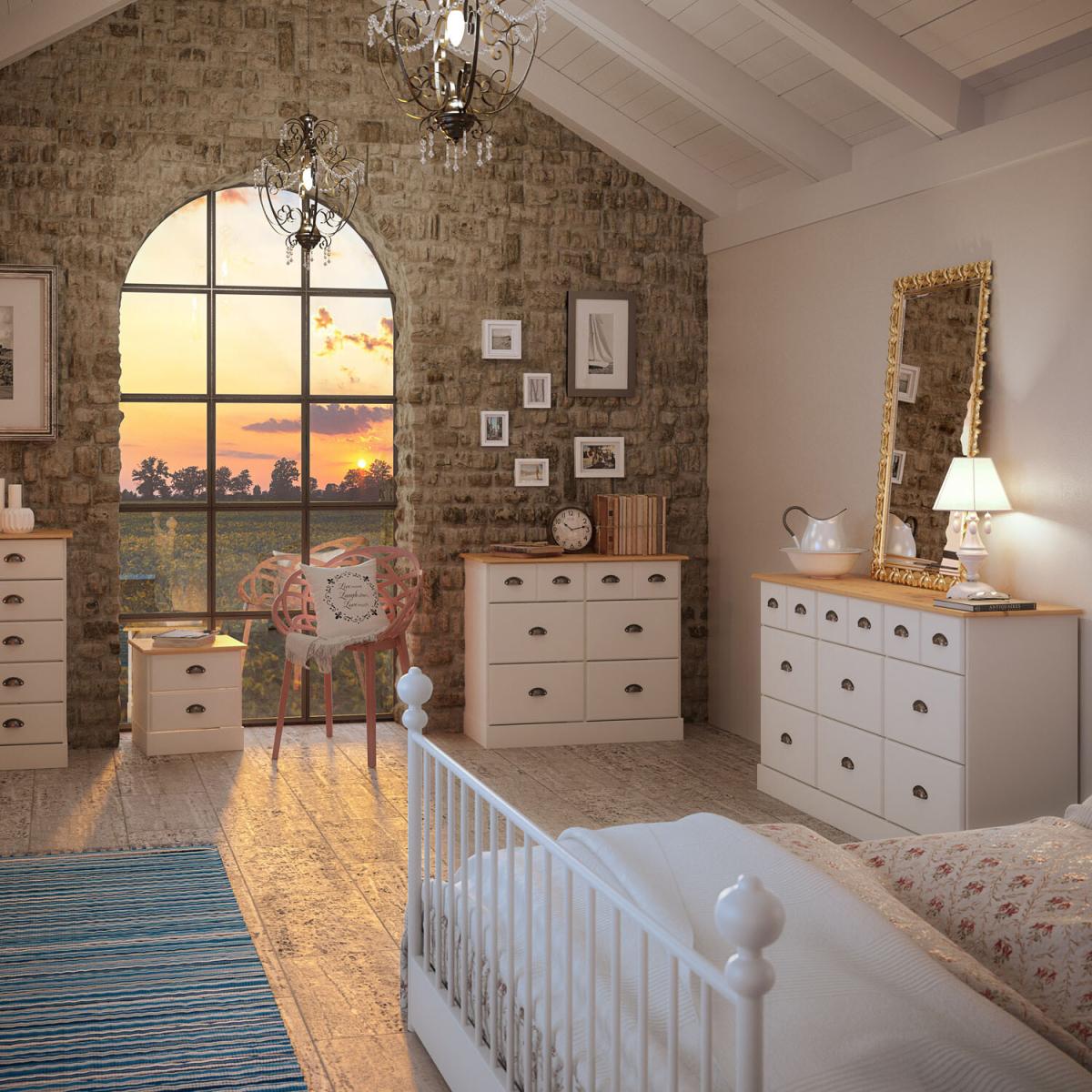 Nola Large Chest of Drawers - White – image 6