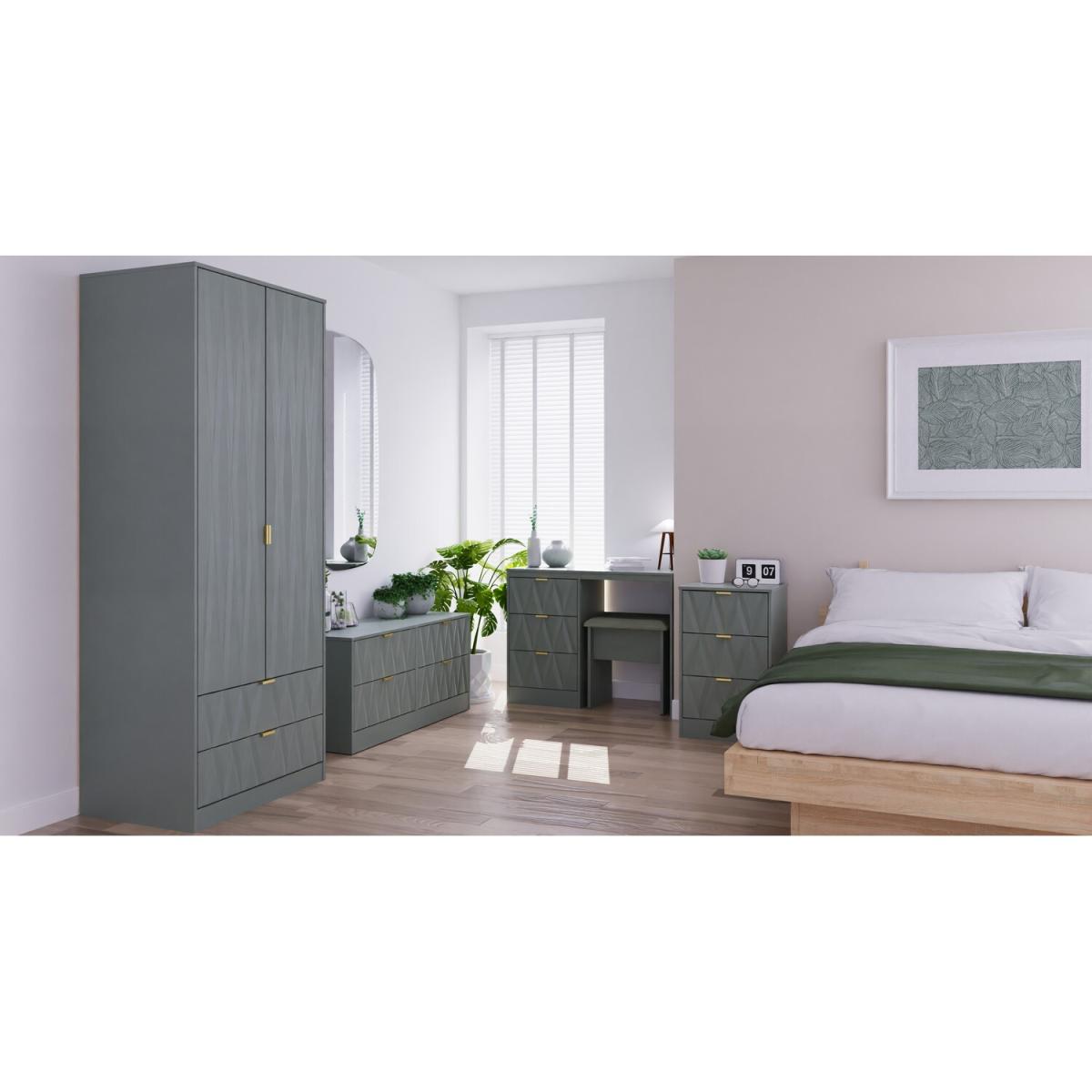 Vegas 3-Drawer Chest - Grey – image 3