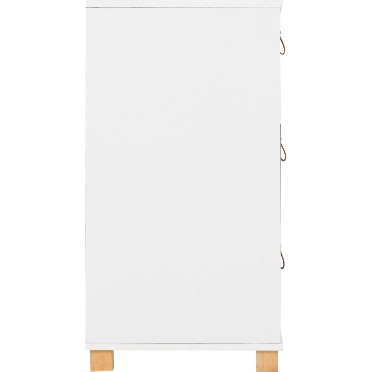 Brooklyn Chest Of 3 Drawers - White, Grey and Oak Effect – image 4