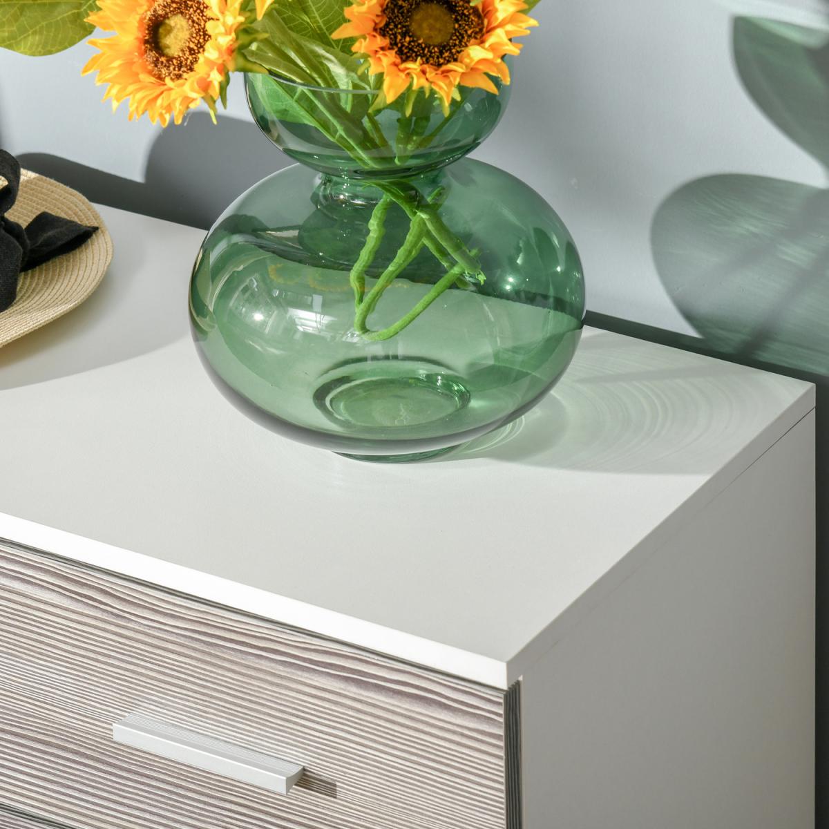 Chest of 4 Drawers - Grey, White – image 2