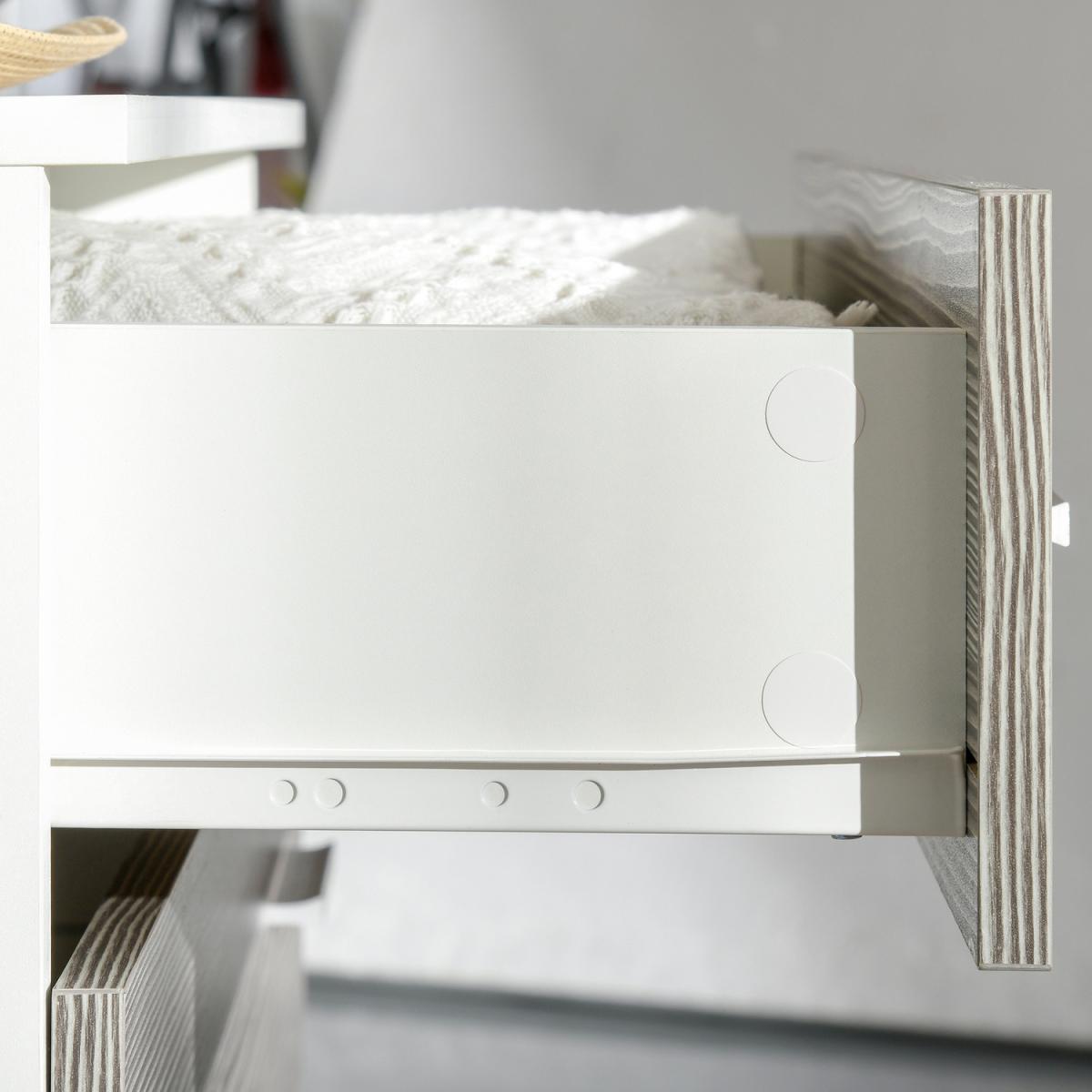 Chest of 4 Drawers - Grey, White – image 4