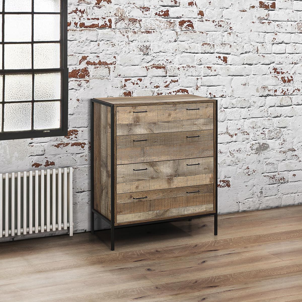 Urban Rustic 4 Drawer Chest – image 4