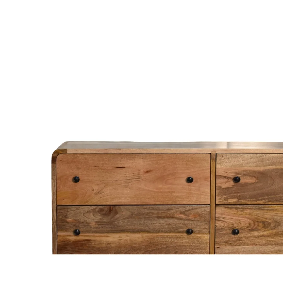 Urbino Large Curved Chest of Drawers Solid Mango Wood ‑ish Matt Finish – image 5