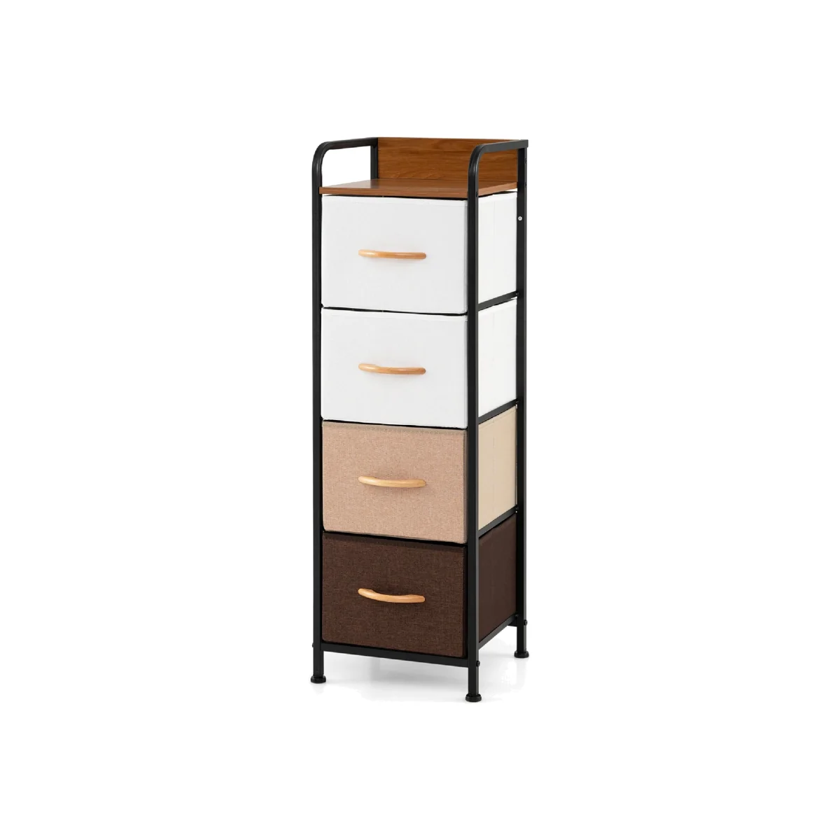 4 Drawer Metal Frame Bedroom Dresser – image 1
