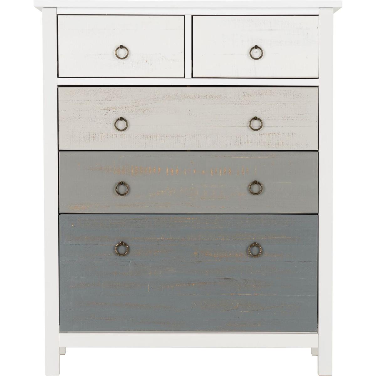 Vermont Drawer Chest - 3+2 drawer Grey and White – image 2