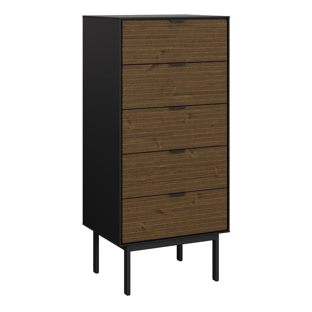 Soma 5 Drawer Narrow Chest of Drawers - Espresso – image 2