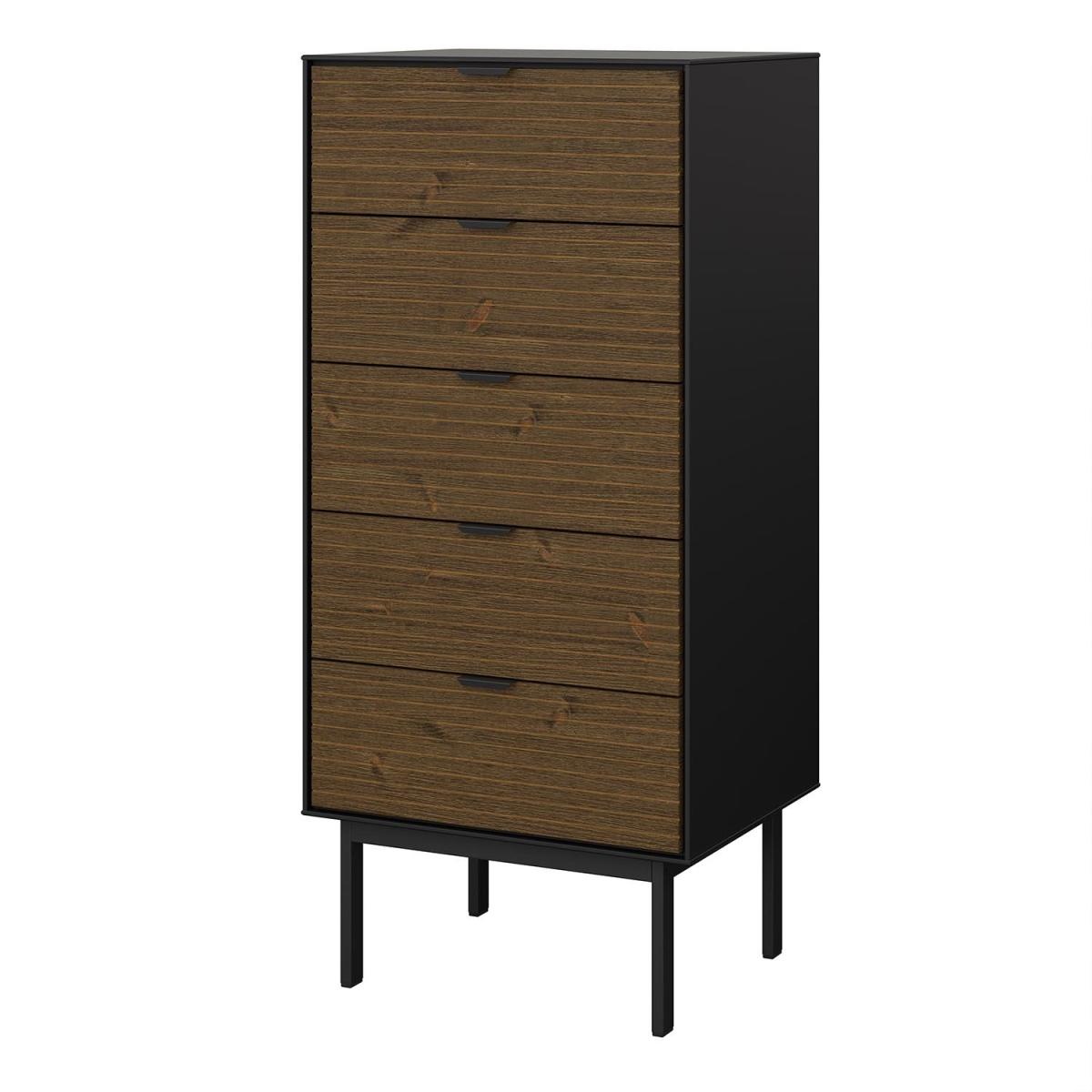 Soma 5 Drawer Narrow Chest of Drawers - Espresso – image 3
