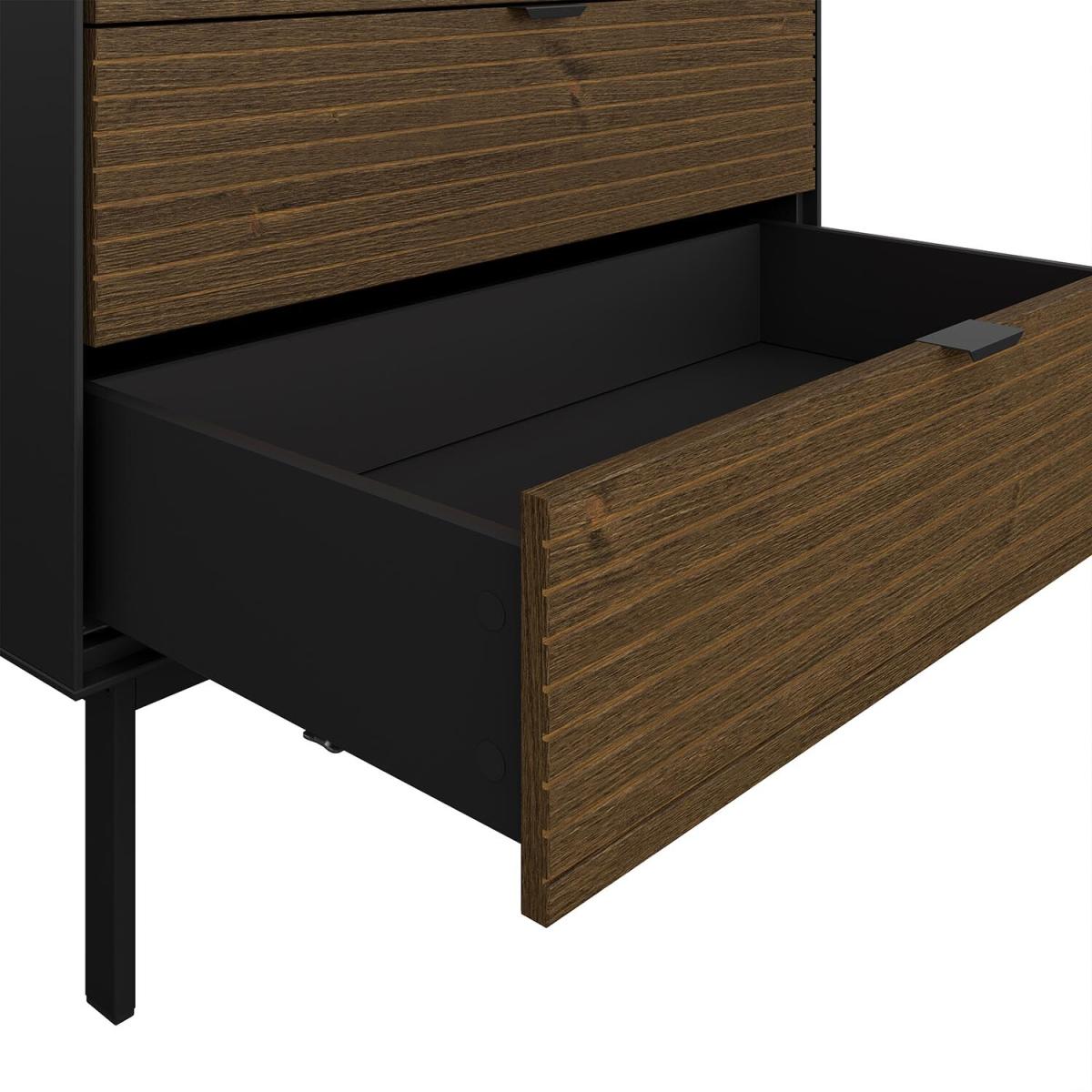 Soma 5 Drawer Narrow Chest of Drawers - Espresso – image 5