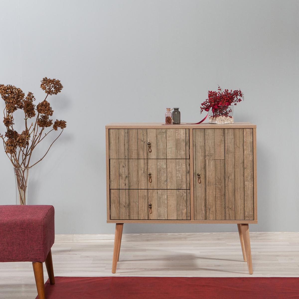 City Sideboard Natural Chest of Drawer - Oak – image 4