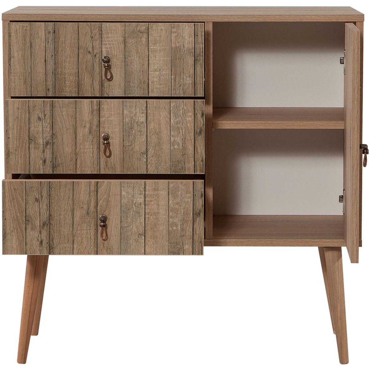 City Sideboard Natural Chest of Drawer - Oak – image 7