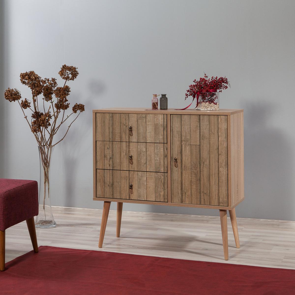 City Sideboard Natural Chest of Drawer - Oak – image 8