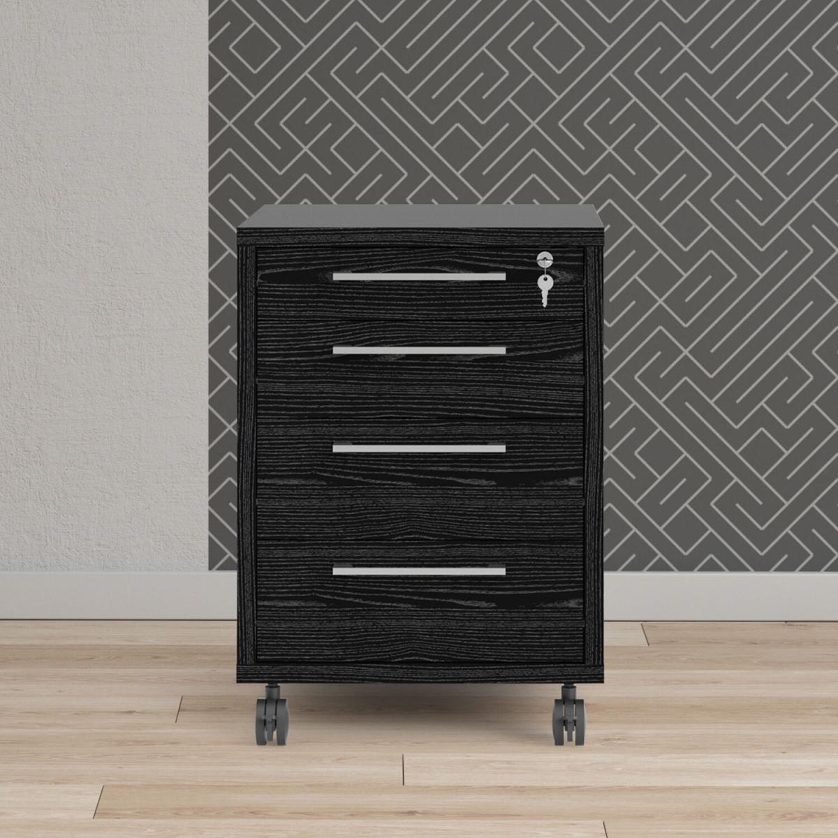 Prima Mobile 4-Drawer Cabinet - Black – image 8