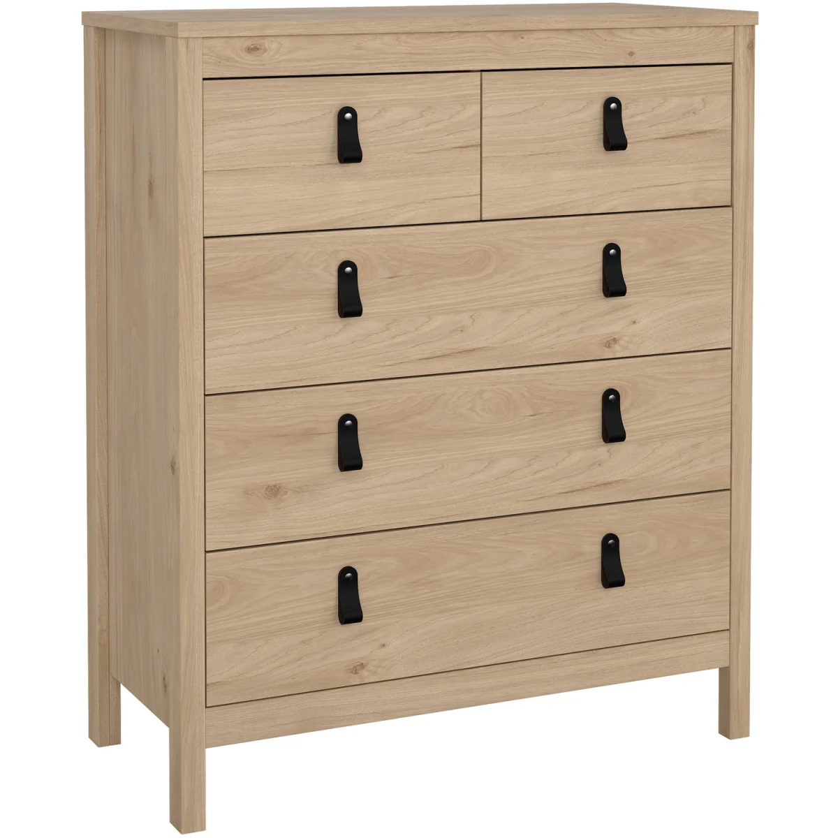 Barcelona Chest 3+2 Drawers in Jackson Hickory Oak - Jackson Hickory – image 3