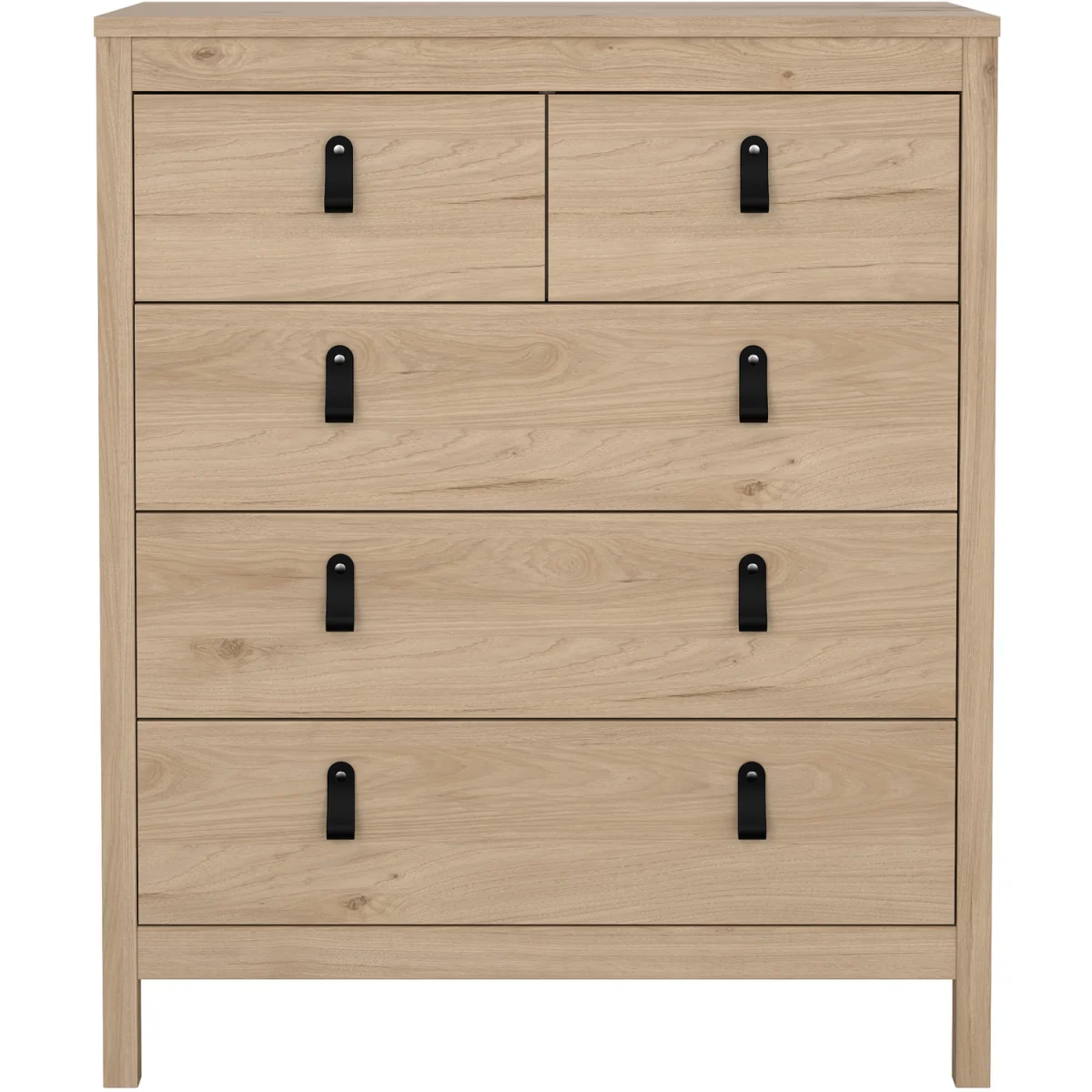Barcelona Chest 3+2 Drawers in Jackson Hickory Oak - Jackson Hickory – image 4
