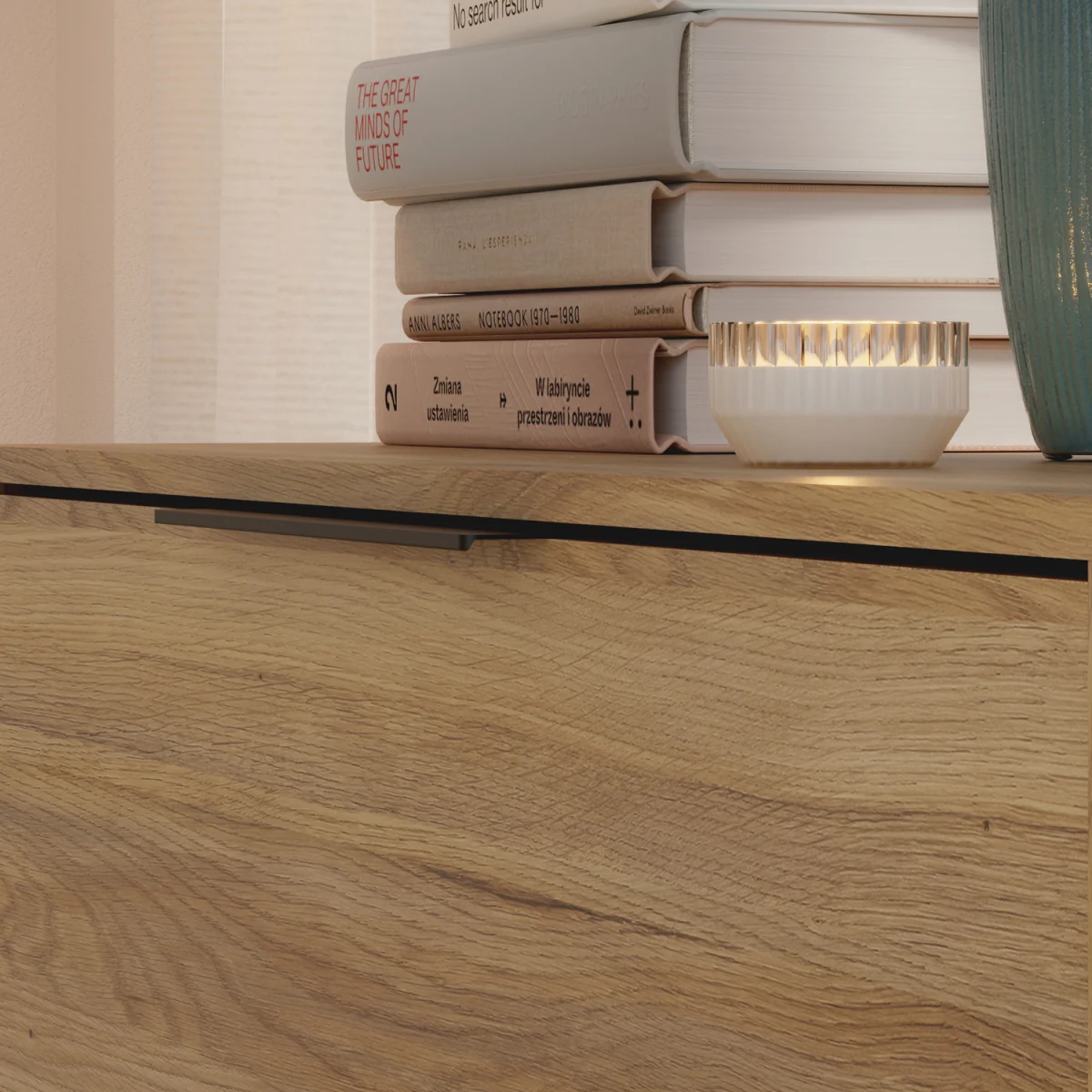 Orkney 3 Drawer Sidebaord with 2 Doors in Mauvella Oak - Mauvella Oak – image 8