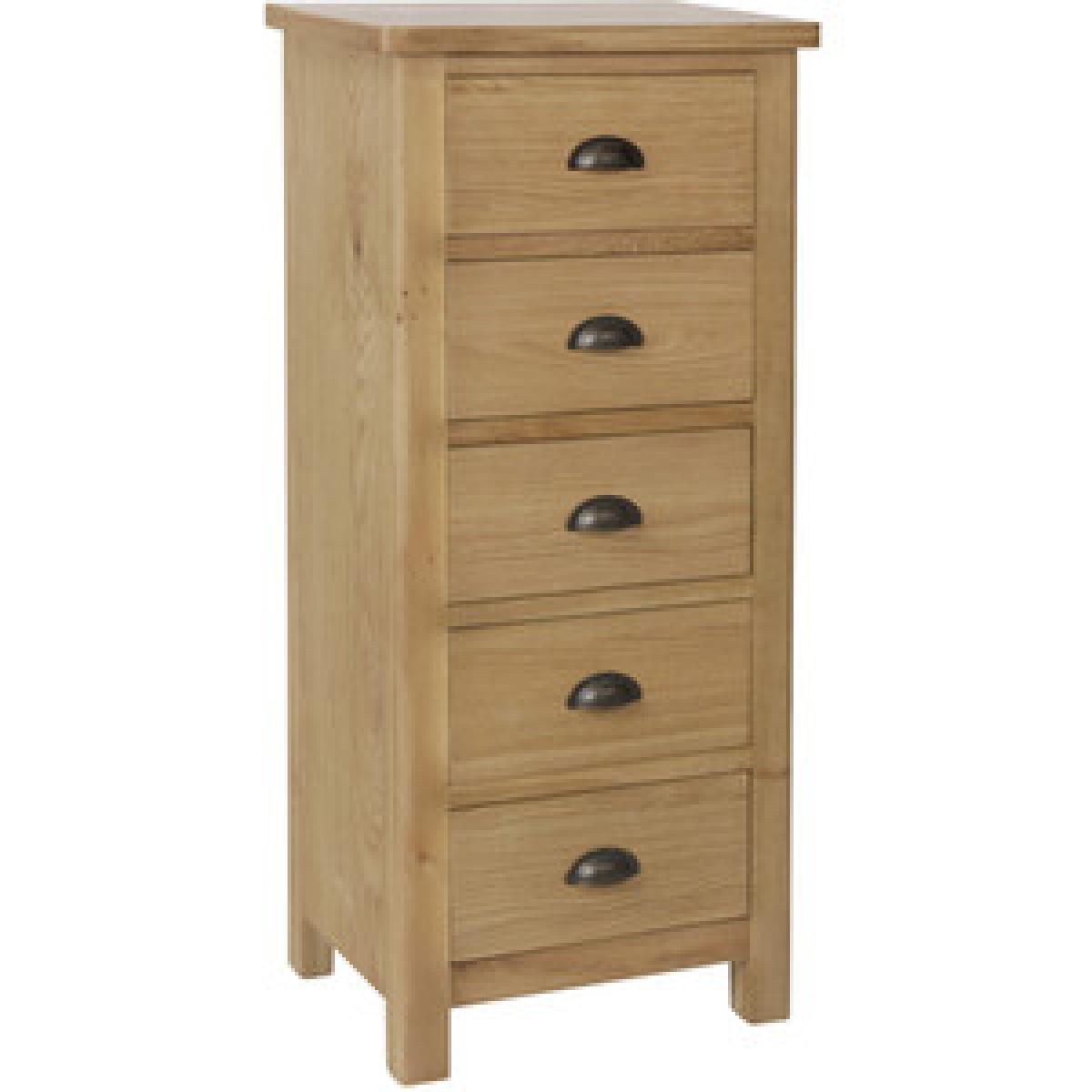 Cambridge 5 Drawer Narrow Chest - Dove Grey – image 6