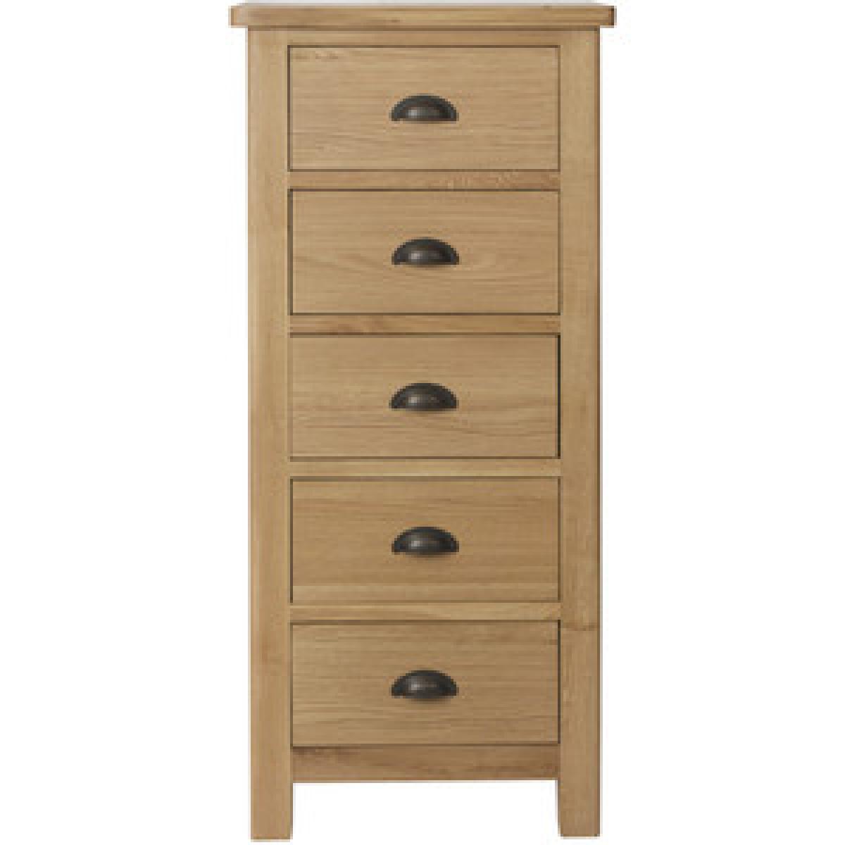 Cambridge 5 Drawer Narrow Chest - Dove Grey – image 7