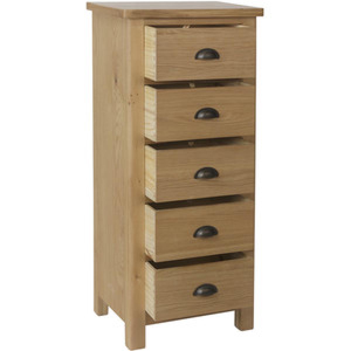 Cambridge 5 Drawer Narrow Chest - Dove Grey – image 8