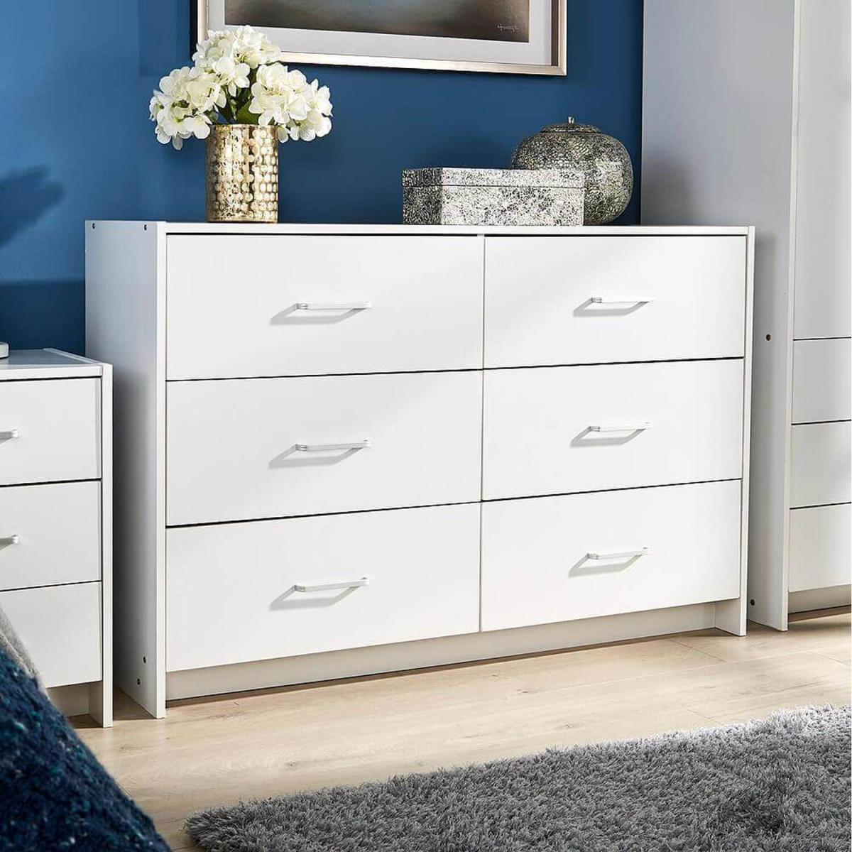 Stratford 6 Drawer Bedroom Storage Chest Unit - Oak – image 8