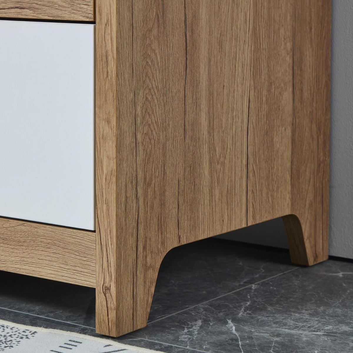 Broughton 4 Drawer Chest Modern Bedroom Storage Unit - White – image 3