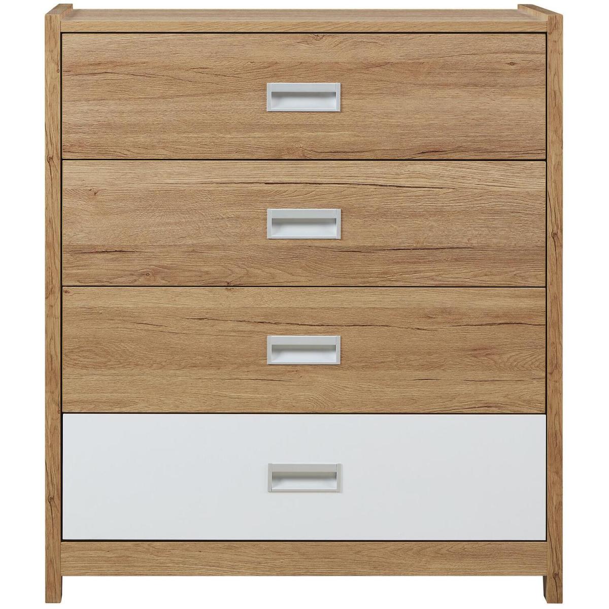Broughton 4 Drawer Chest Modern Bedroom Storage Unit - White – image 4