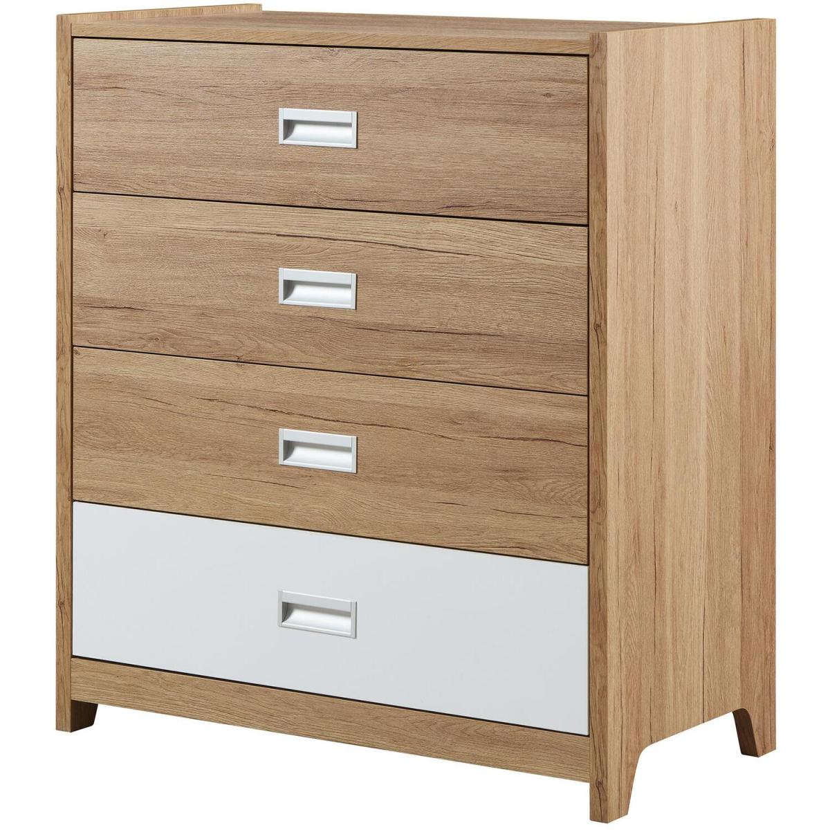 Broughton 4 Drawer Chest Modern Bedroom Storage Unit - White – image 5