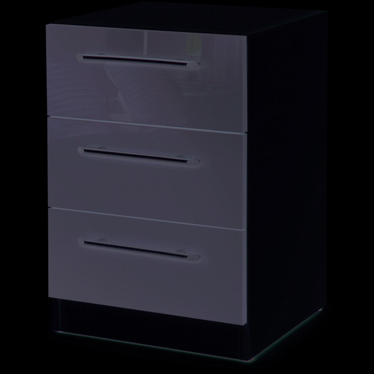 Bayswater 3 Drawer Bedside - white – image 2
