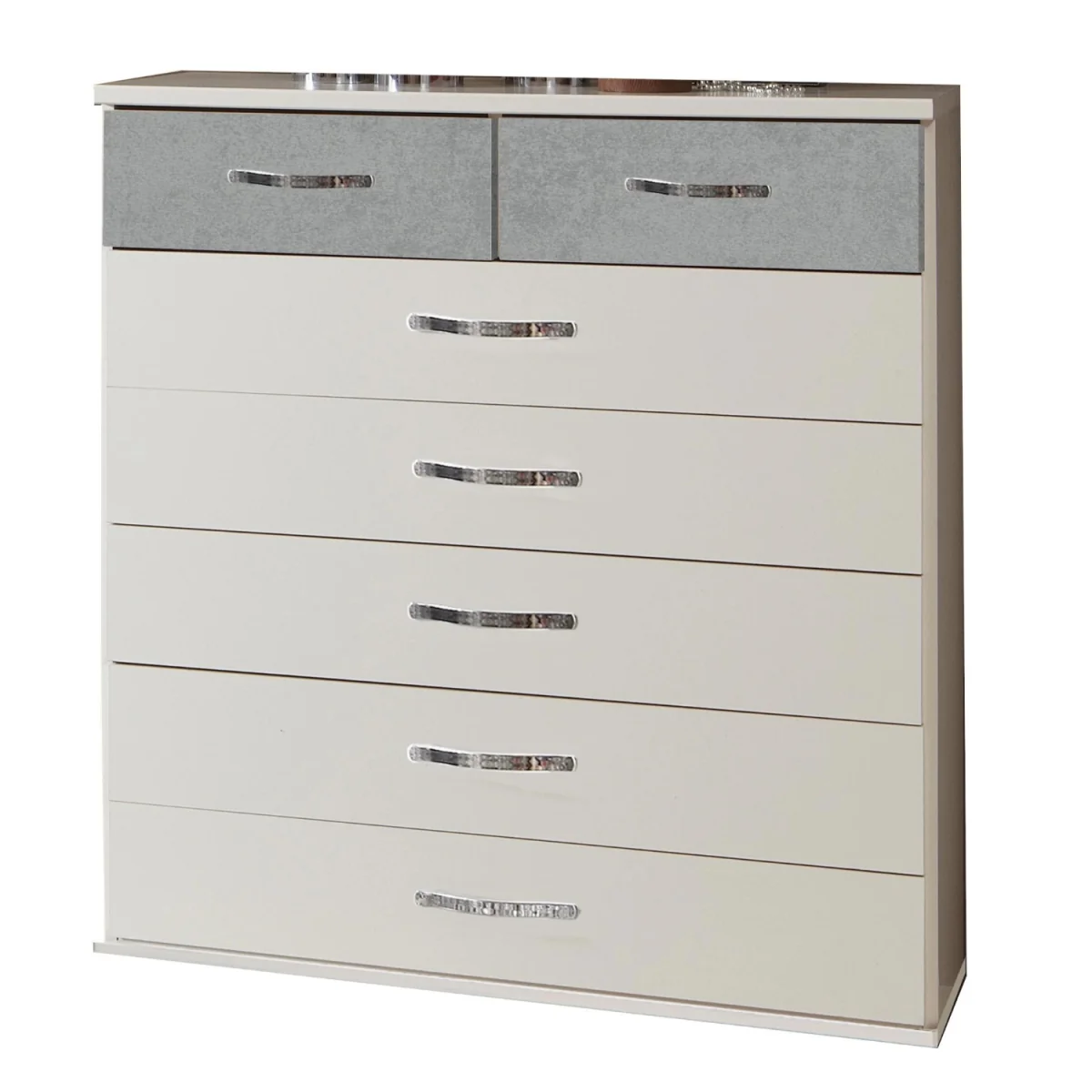 Hampton Grey 5 Plus 2 Chest of Drawers - White – image 2