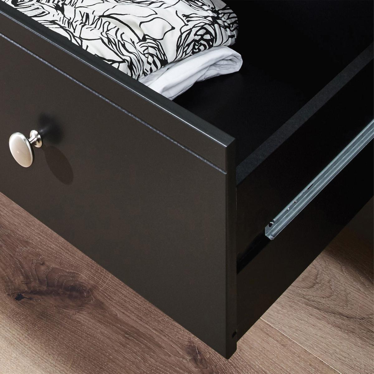 Baroque Five Drawer Narrow Chest - Black – image 5