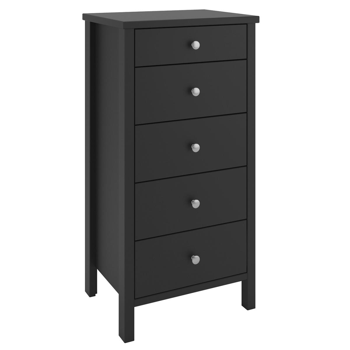 Steens Tromso Five Drawer Narrow Chest - Grey – image 5