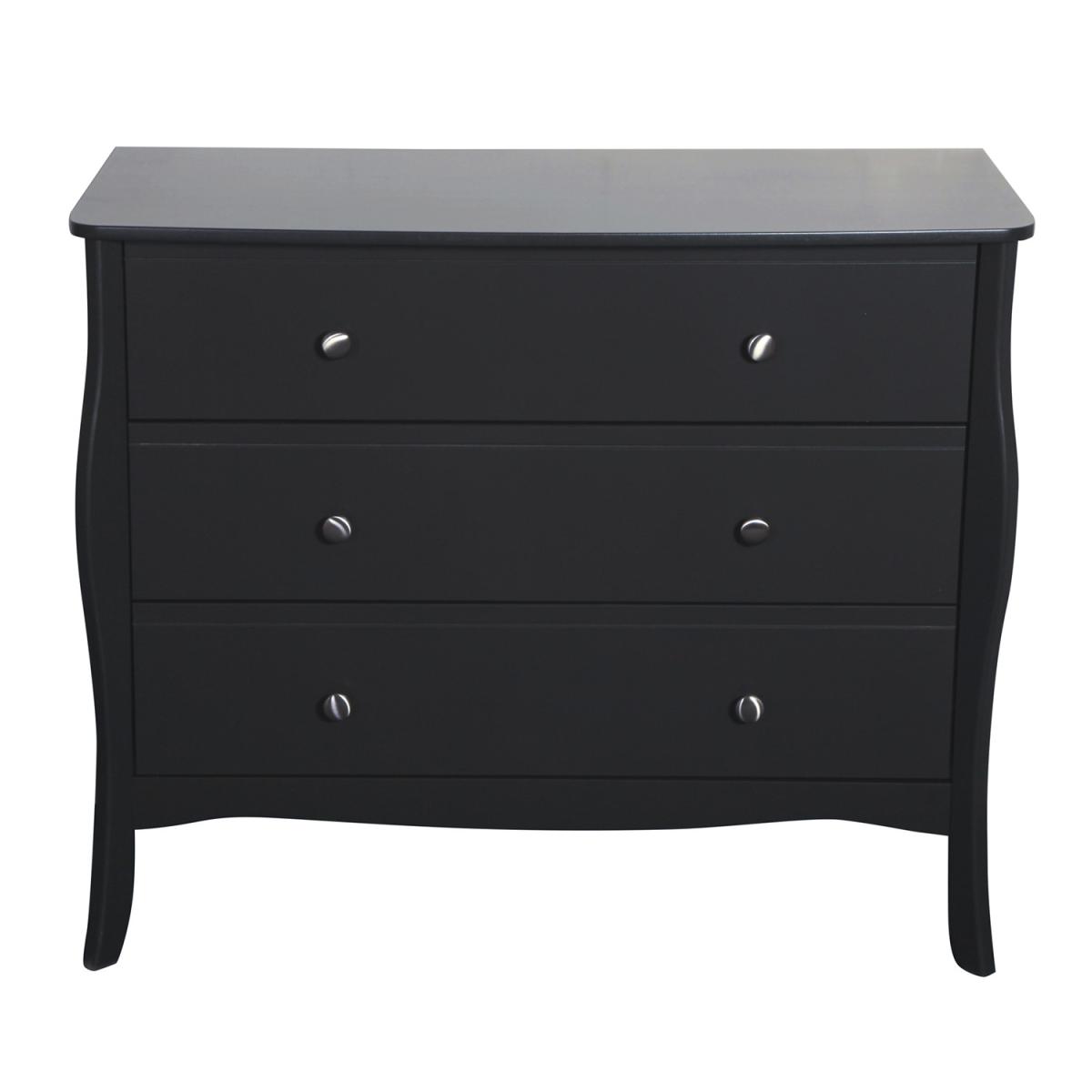 Steens Baroque 3 Draw Wide Chest - Black – image 2