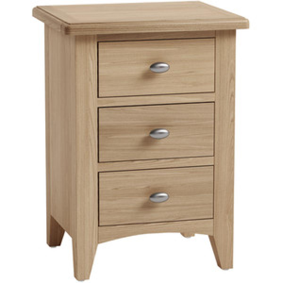 Bisbrooke Country 3 Drawer Bedside - Medium Oak – image 10