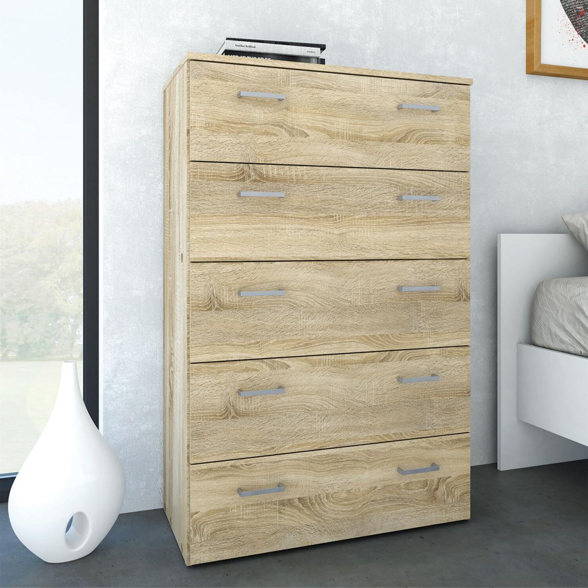 Space Chest of 5 Drawers - Oak – image 11
