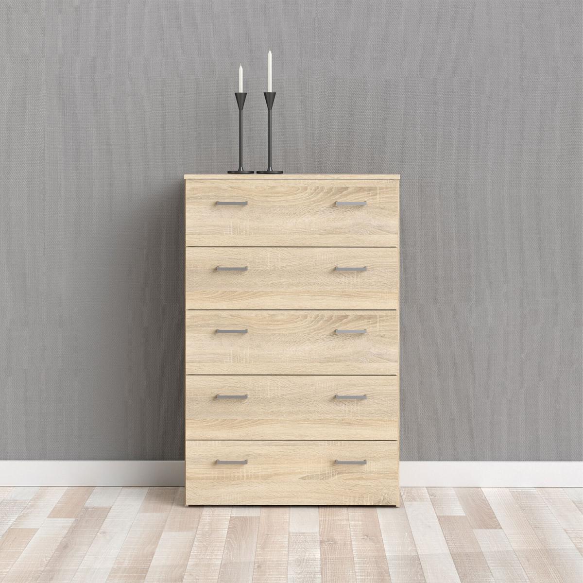 Space Chest of 5 Drawers - Oak – image 14