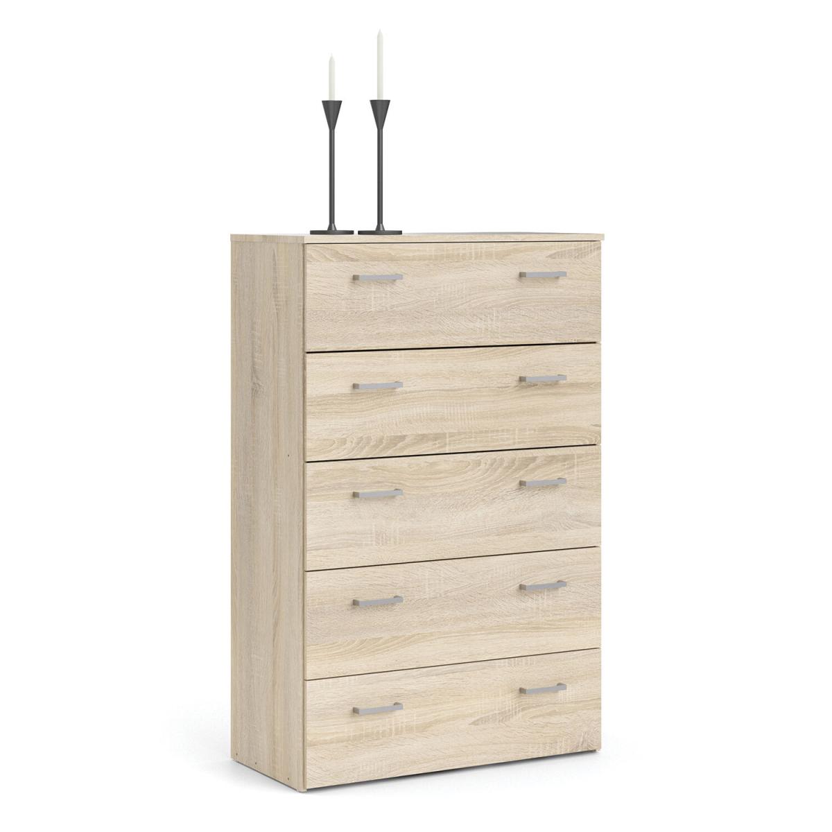 Space Chest of 5 Drawers - Oak – image 6