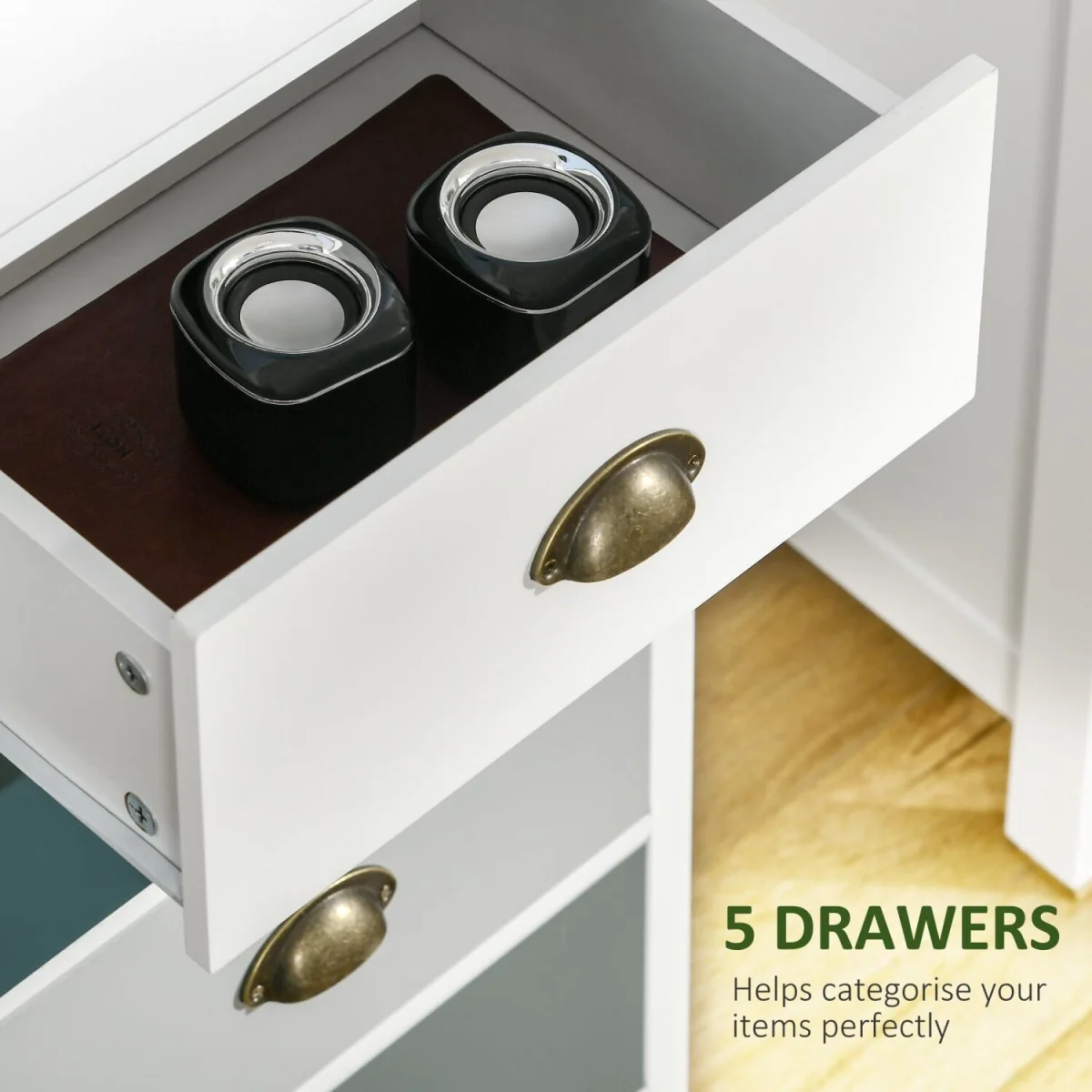Sanido Multicolour Slim 5-Drawer Chest, Blue Tones – image 6