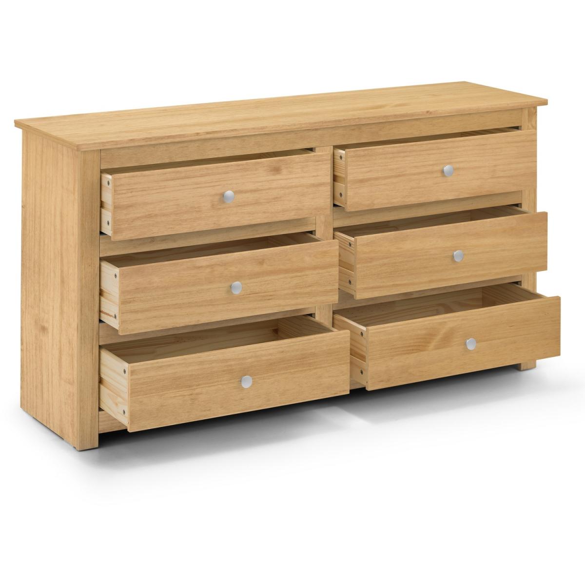 Radley 6 Drawer Chest -  Waxed Pine - Waxed Oak – image 3