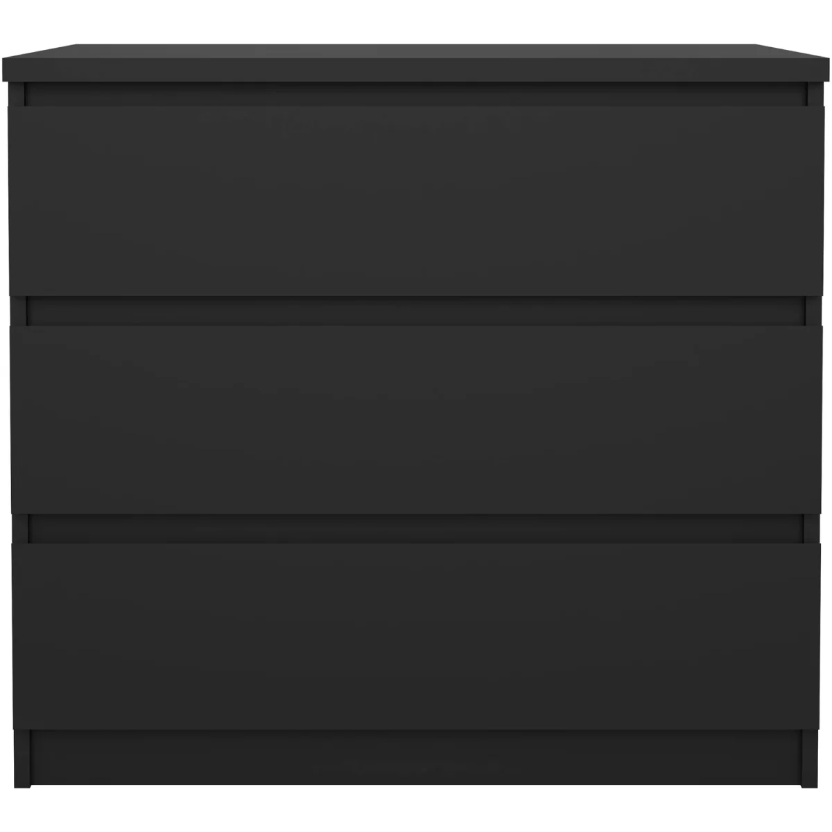 Naia Chest of 3 Drawers in Black Matt - Black Matt – image 2