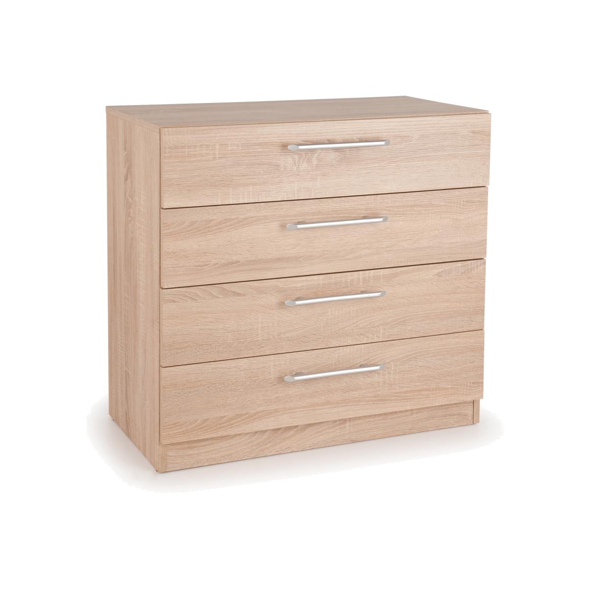 Helsinki 4 Drawer Chest - Light Oak