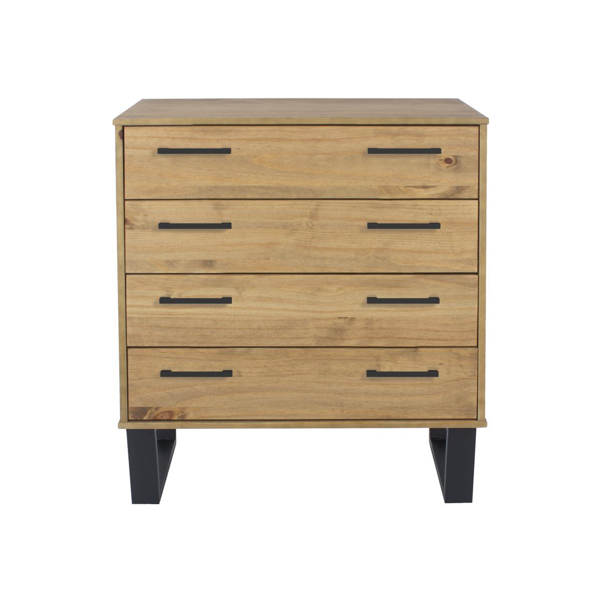 Texas 4 drawer chest - Antique wax pine – image 1